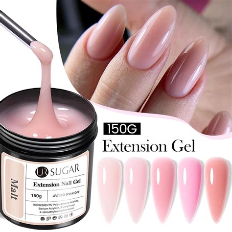 Ur Sugar G Jelly Gel Nail Extension Gel Milky White Nude Pink Fast
