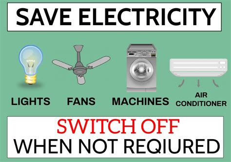 Save Electricity Sign Board Template Postermywall