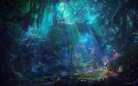 Artstation Fans Of The Forest Li Shuxing Fantasy Landscape