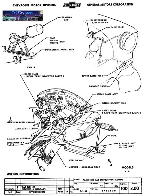 57 Chevy Headlight Switch Wiring Diagram Collection