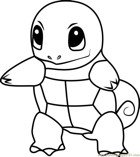Squirtle Pokemon Go Coloring Page Free Pokémon Go Coloring Pages