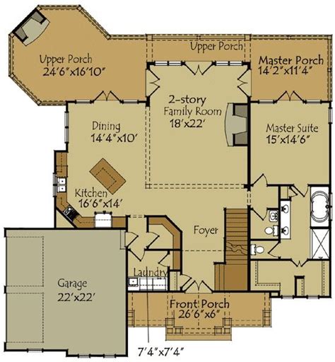 Plan 92350mx Rustic Escape Home Plan House Plans Floor Plans Small