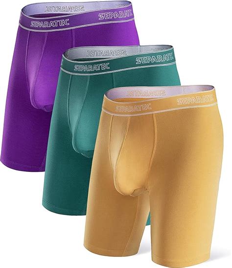 separatec men s dual pouch underwear micro modal 8 ultra soft comfort fit boxer briefs 3 pack