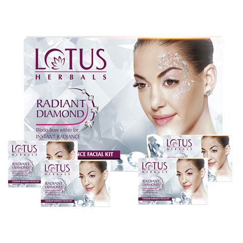 Lotus Herbals Radiant Diamond Cellular Radiance Facial Kit Set Of 4