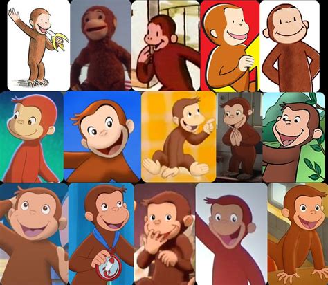 Curious George George Himself Through Years Curious George Artwork Pictures Frosty The