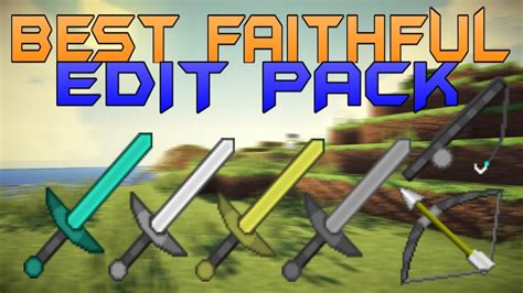 Minecraft Pvp Texture Pack Best Faithful Edit 17x 18x 19x Nolag