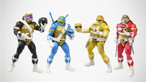 power rangers x teenage mutant ninja turtles lightning action figures shouts