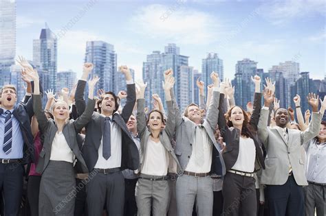 Business People Cheering Stock Image F0135459 Science Photo Library