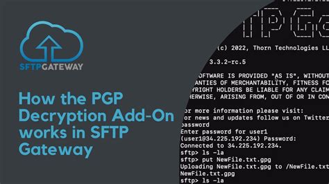 How The Pgp Decryption Add On Works In Sftp Gateway Youtube