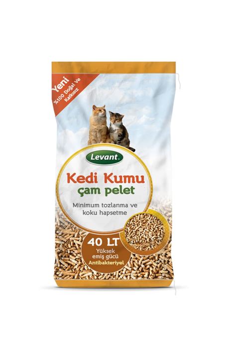 Levant Kedi Kumu Çam Pelet %100 Organik Ağaç Kokulu 40 lt Fiyatı