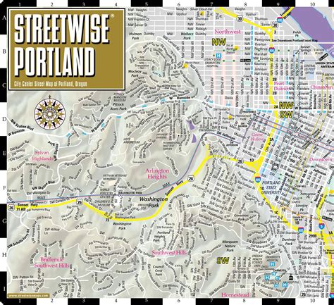 Portland Oregon Street Map Dakota Map