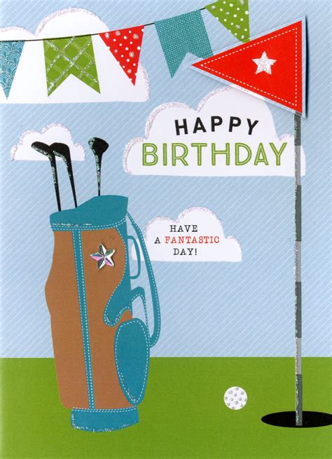 Free Its My Birthday Printables Our Thrifty Ideas Golf Themed Birthday Card Birthday Greeting