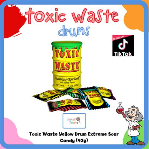 Toxic Waste Drum Extreme Sour Candy 42g Sweet Treats Online Sweet