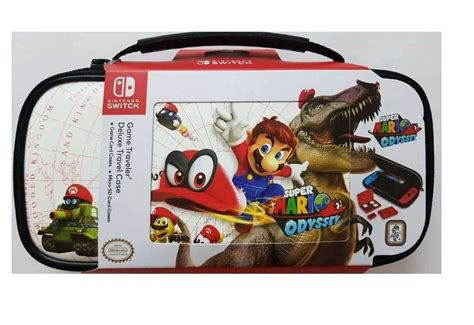 Official Mario Odyssey Travel Case White For Nintendo Switch