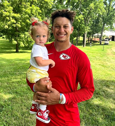 Patrick Mahomes Best Quotes About Fatherhood Raising Kids Us Weekly