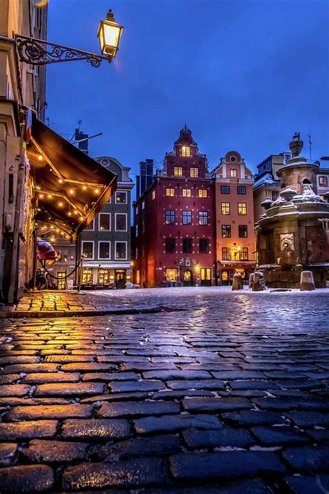 The Old Town Winter Night I Photograph By Nicklas Gustafsson