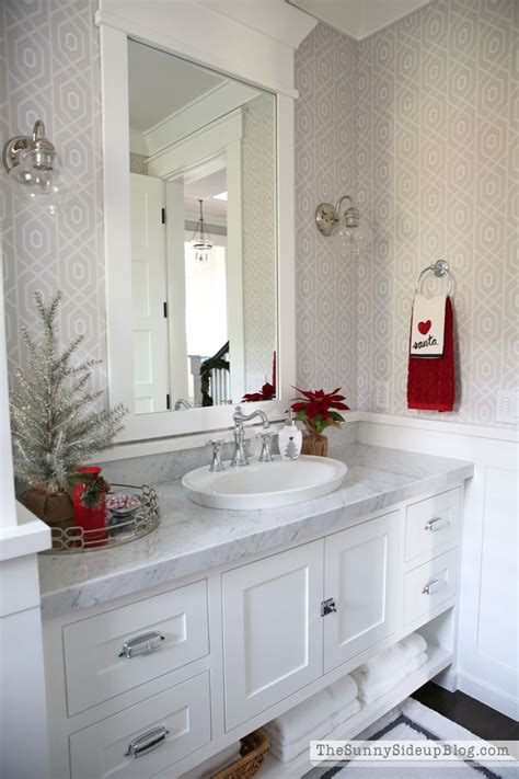 Whether you are searching out a grasp bathroom vanity or a powder room. Christmas Powder Bathroom (12 Days of Holiday Homes) - The ...