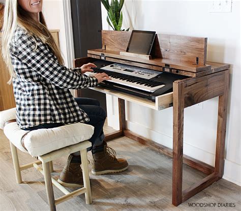 How To Build A Diy Keyboard Stand Or Flip Top Writing Desk