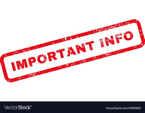 Important Info Text Rubber Stamp Royalty Free Vector Image