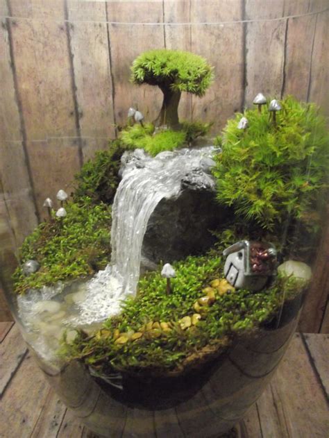 Check spelling or type a new query. Amazing Huge Waterfall Terrarium with Raku Fired Miniature House, Tre…