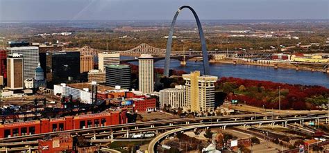 St Louis Aerial View St Louis Missouri Helicopter Tour American