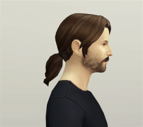 My Sims Blog Derek S Ponytail Hair For Males And Females By Rusty Nail