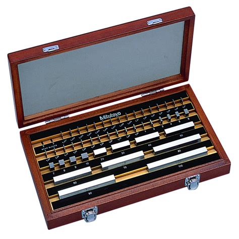 Mitutoyo 516 995 60 Grade 0 46 Piece Steel Gauge Block Set ISO JCSS