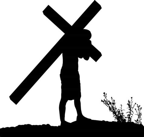 1800 Silhouette Of The Jesus Christ Crucifixion Illustrations