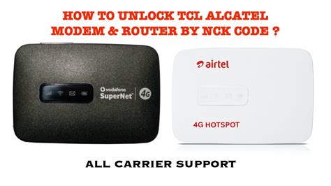 How To Unlock Airtel 4G Hotspot MW40CJ Vodafone R217 All TCL Alcatel