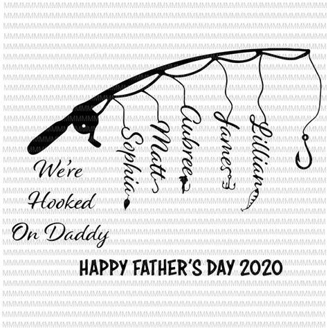 Were Hooked On Daddy Fishing Fathers Day Svg Happy Fathers Day