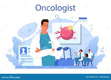Professional Oncologist Cancer Disease Diagnostic And Treatment Stock
