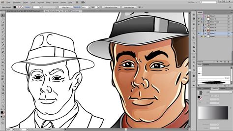 Drawing And Coloring Tutorial For Adobe Illustrator Photoshop