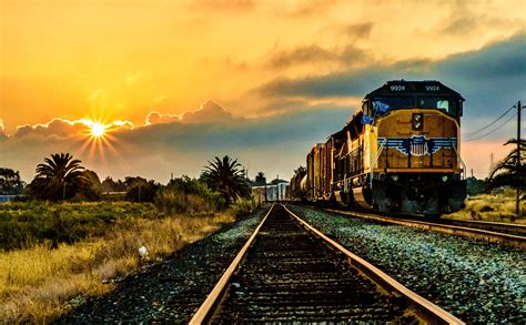 Sunset Train Wallpapers Wallpaper Cave
