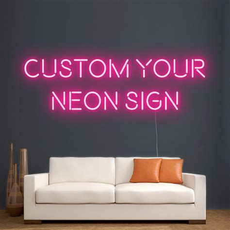 Custom Neon Sign Create Your Own Neon Sign Free Shipping And Dimmer Rainbow Neon Sign