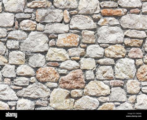 Block Stone Wall Made From Irregular Sized Stone Blocks Stock Photo Alamy