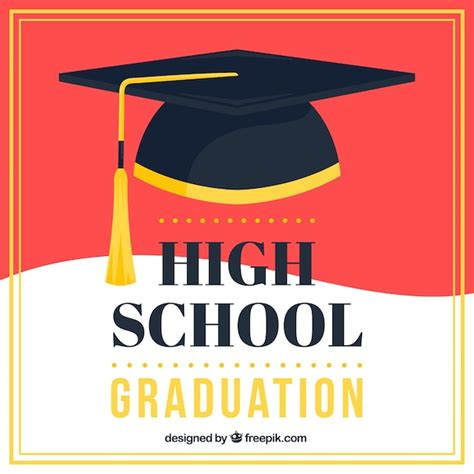 Free Vector Abstract Graduation Cap Background