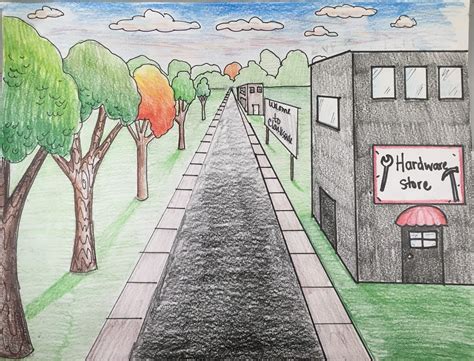 5th Grade One Point Perspective Landscapes For The Past Few Weeks 5th