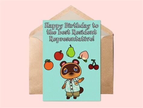 This data comes from the official animal crossing birthdays calendar which you can download from the mynintendo store for 80 platinum coins. Resident Representative Tom Nook Animal Crossing New ...