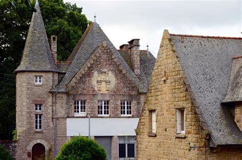 Old Historical Stone Building In A Breton Town Dinan Brittany France