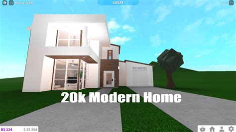 Roblox Welcome To Bloxburg Touring A 20k Modern House Youtube