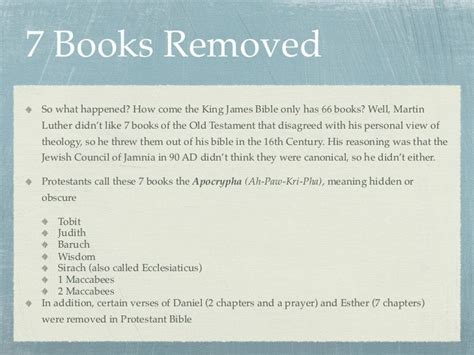 The 7 Books Removed