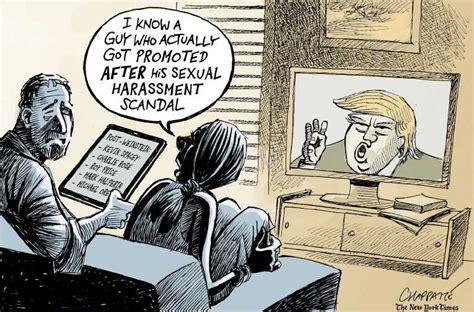 Political Cartoon On Sex Charges Mounting By Patrick Chappatte International Herald Tribune