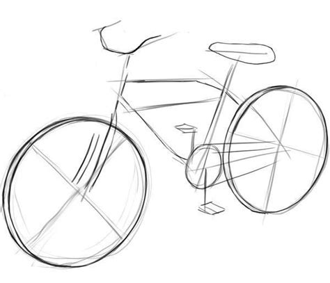 Cara Melukis Basikal Mudah Bike Drawing Easy Simple Cartoon And Step