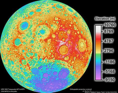 Moon Map Nasa Lro Creates High Resolution Topographic Map Of The Moon