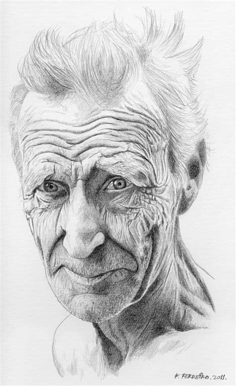 Old Man Pencil Drawing Bestpencildrawing