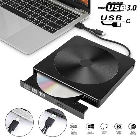 External Usb 30 Dvd Drive Portable External Optical Drive Cd Dvd Rw Rom Player