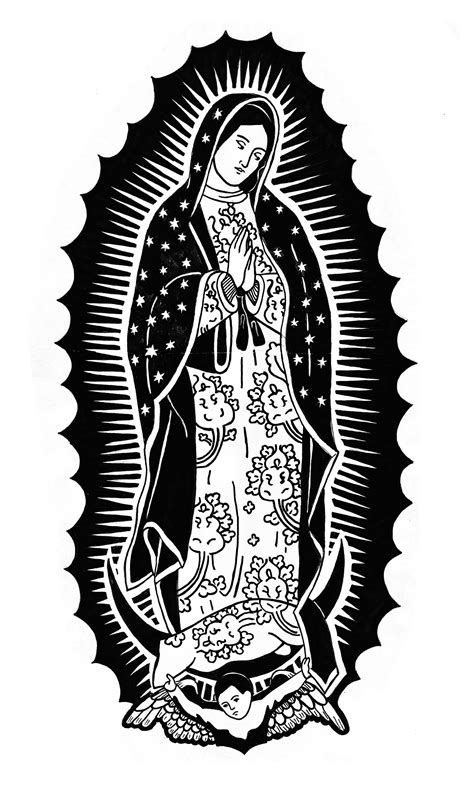 Virgen De Guadalupe Sketch At Explore Collection