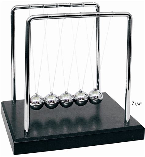 buy powertrc newtons cradle balance balls 7 1 4 black wooden base online at low prices in