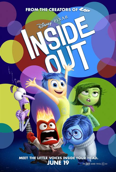 Official Theatrical Poster For Pixars Inside Out Revealed Rotoscopers
