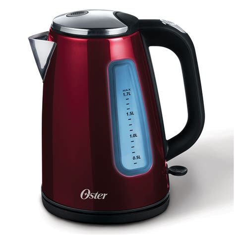 Oster 17l 360° Stainless Steel Electric Kettle Candy Apple Red